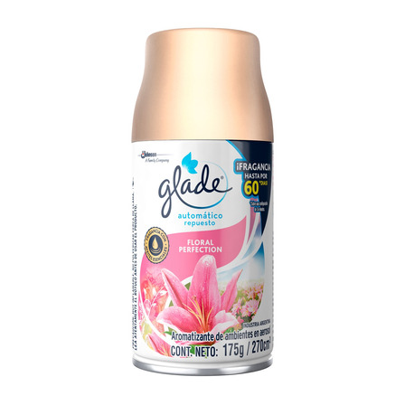 Repuesto aromatizante Glade Automático en aerosol floral perfection 175 g