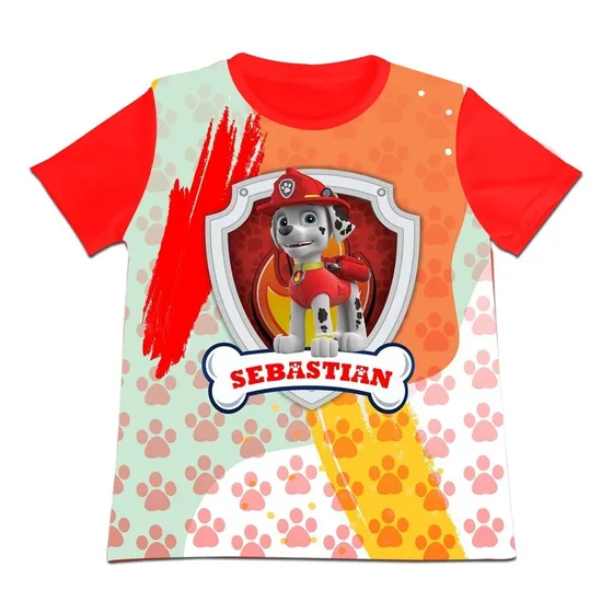 Franela Camisa Niño Paw Patrol Patrulla Canina En Algodon