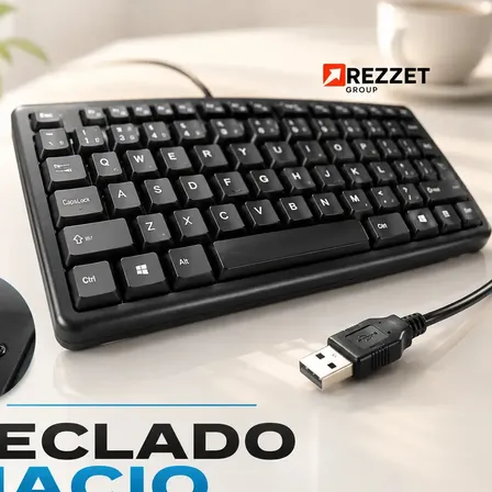 Teclado Bahrein Para Pc Computador Notebook Profissional Ergonomico Com Fio Português Brasil PT-BR Cor Preto