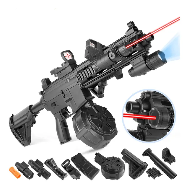 Pistola De Hidrogel M4 Lanzador Gel Automática Con Láser 1:1