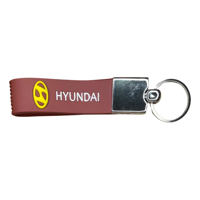 Llavero En Goma Hyundai