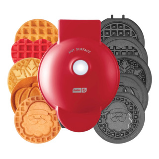 Mini Maquina Wafle Dash Antiadherente Multiplacas Navidad Mini Maquina Wafle Dash Antiadherente Multiplacas Navidad