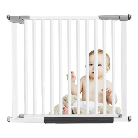Reja Seguridad Escalera Puerta Ajustable Para Bebe Mascotas Color Blanco rejas