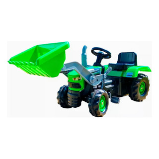 Dolu Tractor 8051 Verde Con Pedales Y Excavadora Dolu Tractor 8051 Verde Con Pedales Y Excavadora