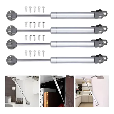 Kit 4 Pistão A Gás Amortecedor Armário Cozinha Moveis