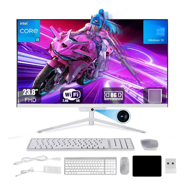 23.8'' All In One Pc 8gb Ram+256gb Ssd+intel I5+cámara Nuevo
