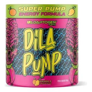 Dila Pump Pré-treino E Vasodilatador 318g Adaptogen Science Sabor Mango And Orange Dila Pump Pré-treino E Vasodilatador 318g Adaptogen Science Sabor Mango And Orange