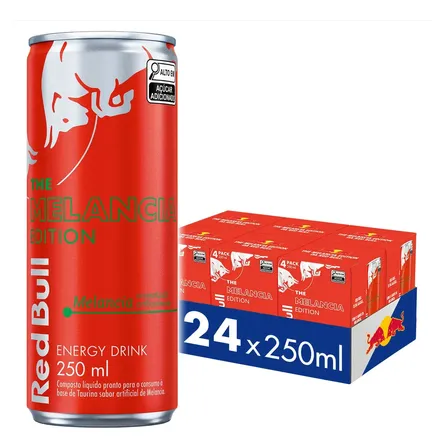 Red Bull Energético, Melancia, 250ml, 24 latas