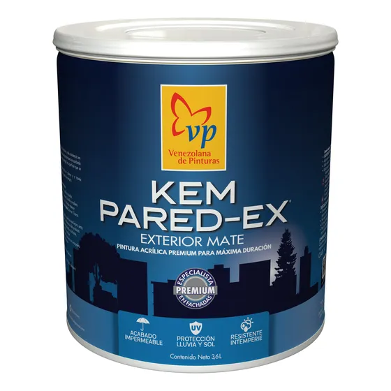 Pintura Caucho Gris Concreto Mate Galón Kem Pared-ex Vp 