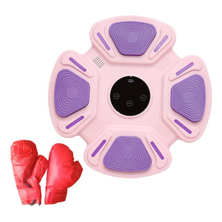 Máquina De Boxeo, Entrenador De Boxeo Morado Con Guantes Máquina De Boxeo, Entrenador De Boxeo Morado Con Guantes