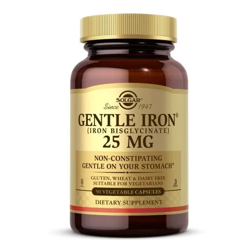 Hierro Gentle 25mg 90cap Sabor Sin Sabor