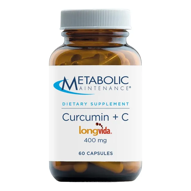 Mantenimiento Metabólico Curcumina + C - Longvida + Vitam...