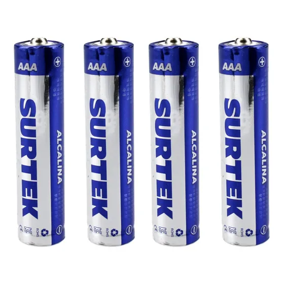 Pilas Alcalinas Aaa Blíster Con 4 Piezas Surtek