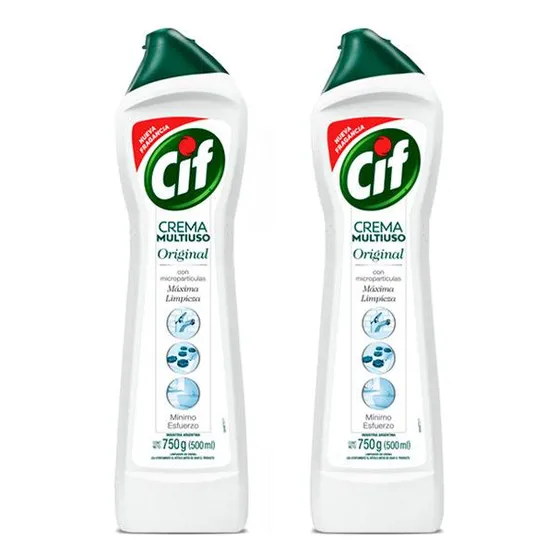 Cif Limpiador Crema Blanco 2 X 750 Gr