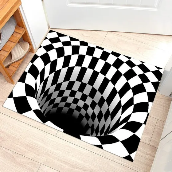Tapete De Ilusão De Vórtice De Impressão 3d Oi-0041
