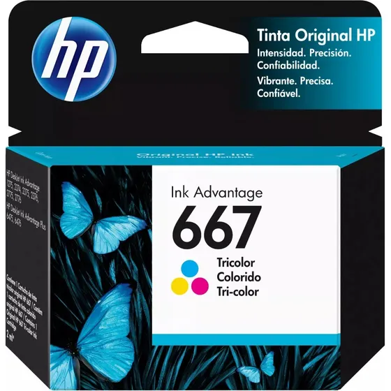 Cartucho Hp 667 Colorido 3ym78ab