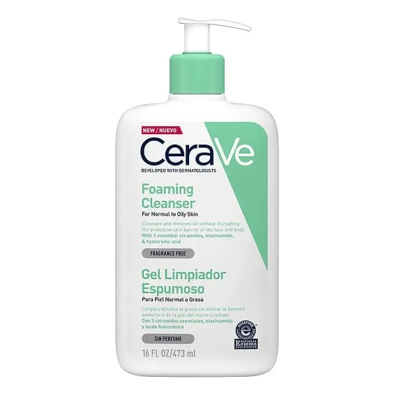 Cerave Gel Limpiador Espumoso de 473mL