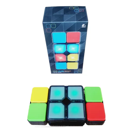 Slide Flipe Puzzle Electronico Memoria Rubik Alumbra Reto