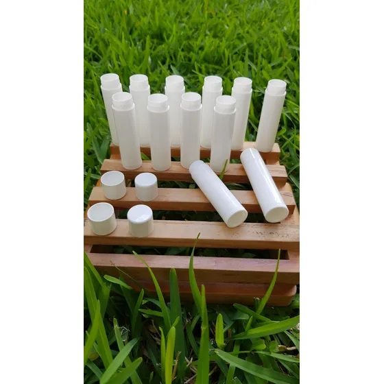 Tubo Para Labial Lip Stick Chapstick Envase Plastico Blanco