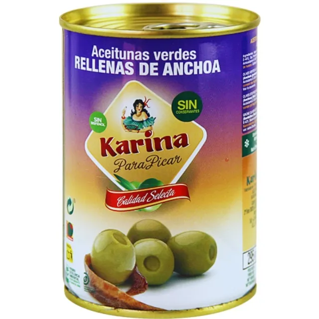 Aceitunas Rellena Anchoa 295g
