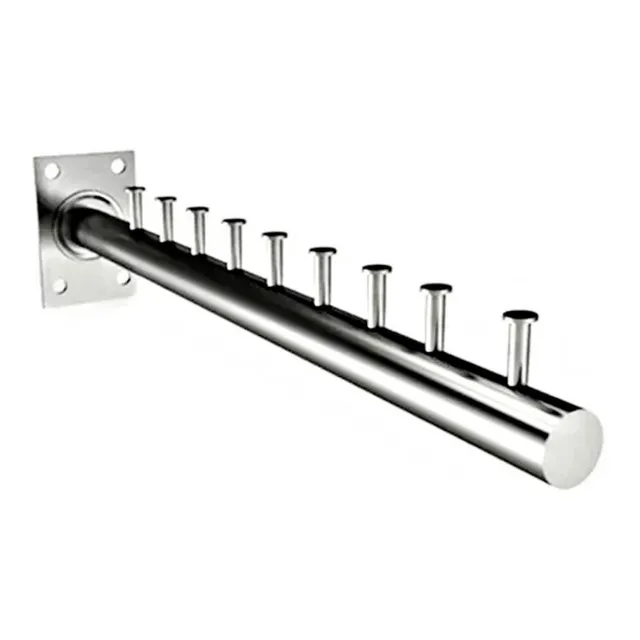 Exhibidor Flauta Metal 35cm De 9 Puestos Perchero Ropa