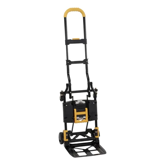 Carretilla Plegable 2 En 1, 300 Lb, Amarillo