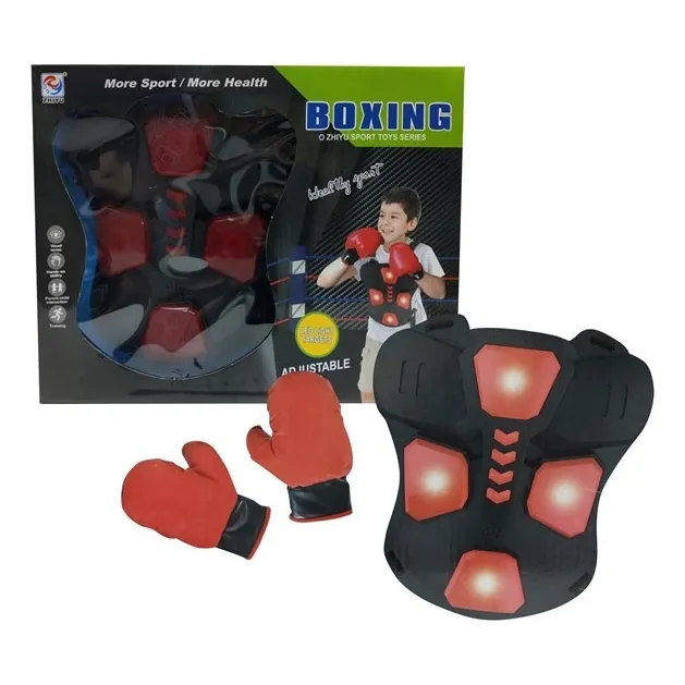 Guantes Y Chaleco De Box Con Luz Led Infantil