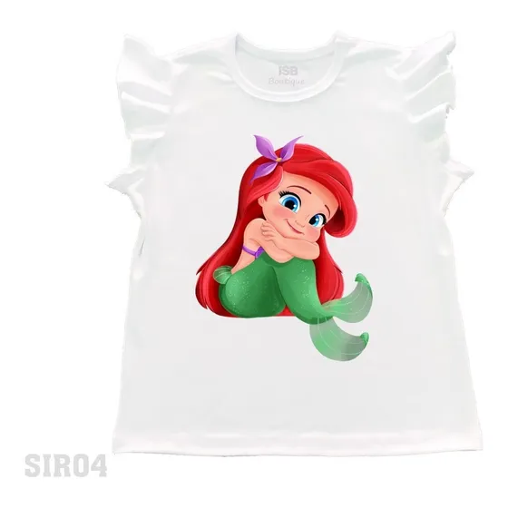 Bodys De Niña Personalizado Sirenita  Cumpleaños Bebe
