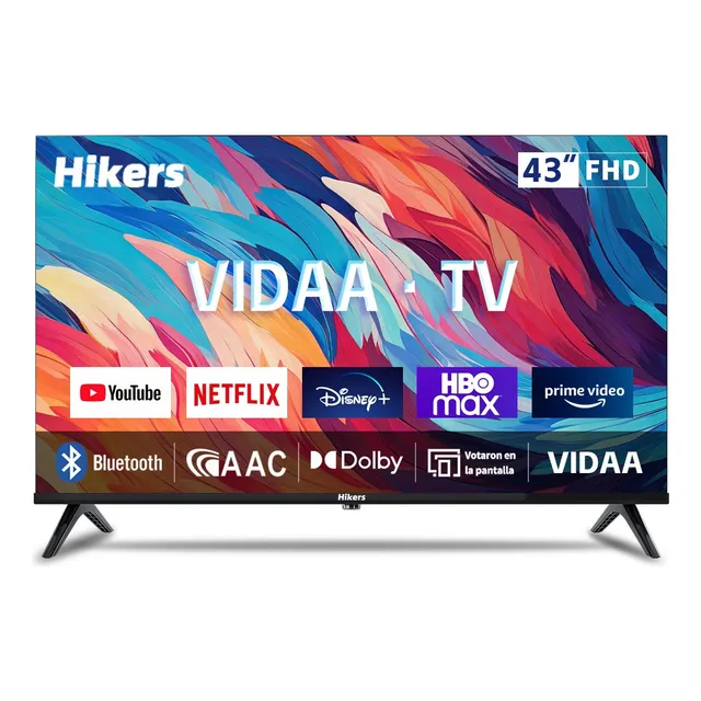 Smart Tv Hikers 43  Fhd Vidaa Os Hdmi Wifi Bluetooth Dolby