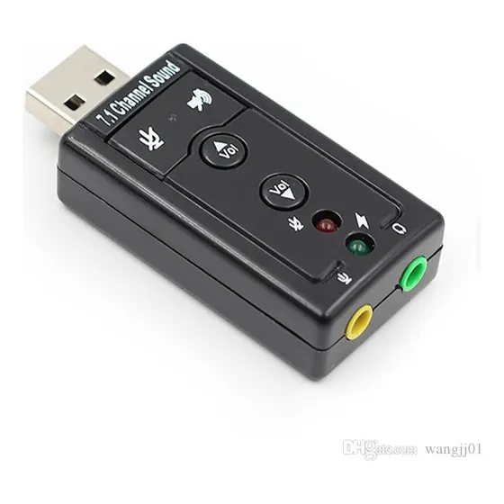 Tarjeta De Sonido 7.1 3d Usb 2.0 Tipo Pendrive 