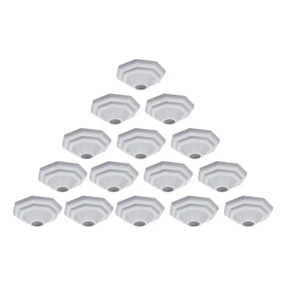 Kit 15 Plafons Decore Pirâmide E27 Uso Interno E Externo