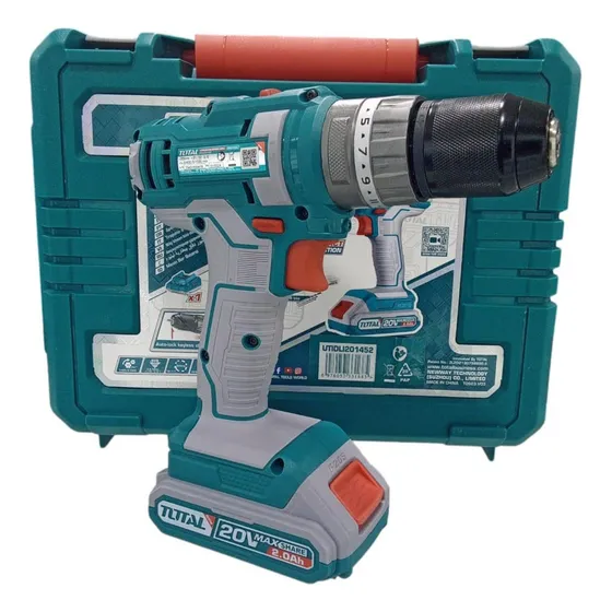 Taladro Inalambrico De Impacto 20v + Kit Mechas Y 2 Baterias