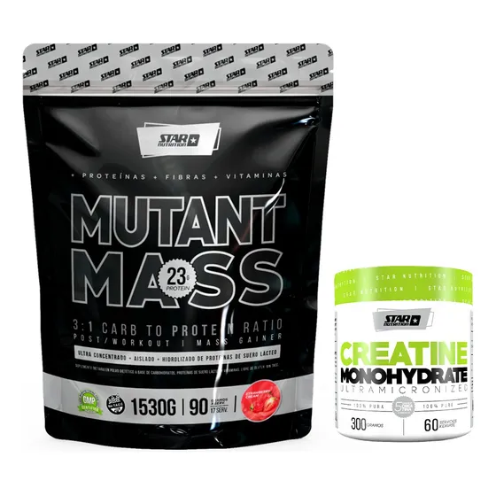 Mutant Mass 1,5 Kg + Creatina X 300gr Star Nutrition