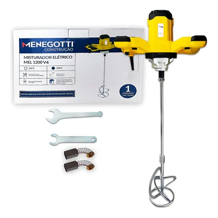 Misturador Elétrico De Tinta, Argamassa, Textura 127v E 220v