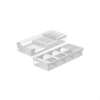 2 Organizadores De Facas E Talheres Para Cozinha Branco Ou 2 Organizadores De Facas E Talheres Para Cozinha Branco Ou