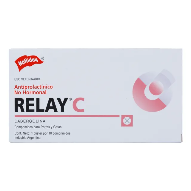 Relay C Antiprolactino Cabergolina Perras  Gatas 10 Tabletas
