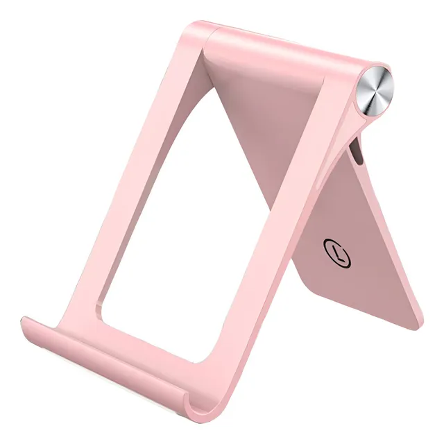 Soporte Plegable Licheers Teléfono Tablet 4-7 Pulgadas 360° Color Rosa