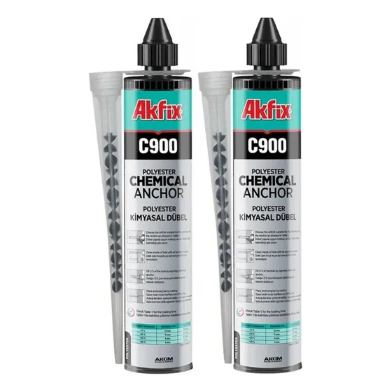 Anclaje Quimico Akfix X2 + 2 Canulas - Tutc