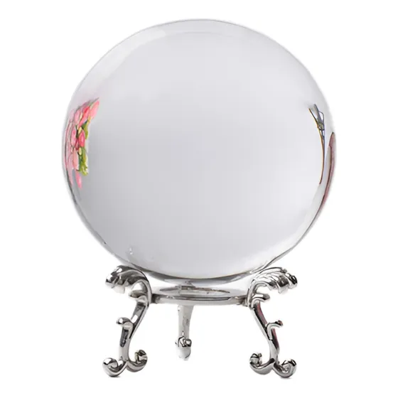 Bola De Cura De Cristal Mágico Transparente Quartzo Natural