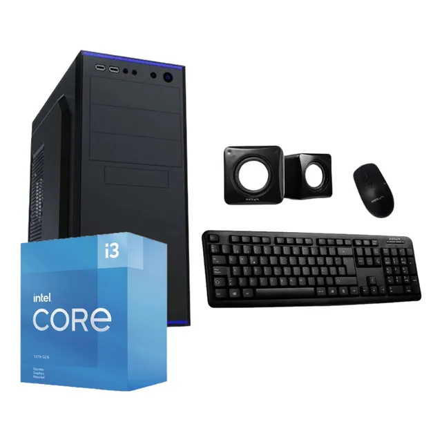 Pc Intel Core I3 10105 + 8gb Ram +mother H510 + Ssd 256gb