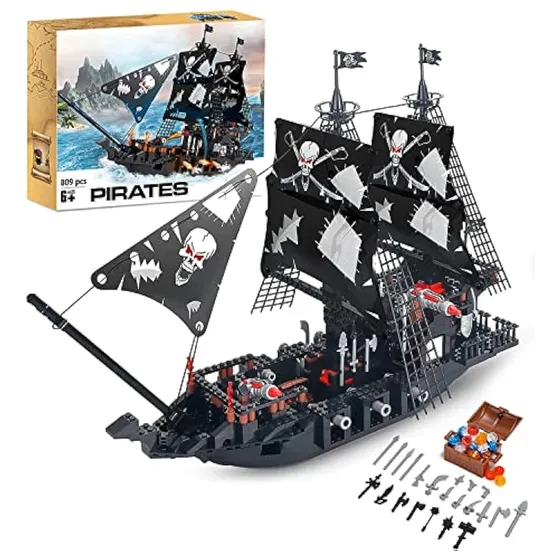 Brick Story Juego De Construcción De Barco Pirata