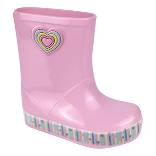 Galocha Bota Cortuno Boot Menina Infantil Luelua Coração Galocha Bota Cortuno Boot Menina Infantil Luelua Coração