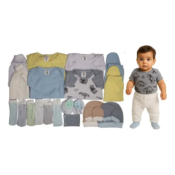 Kit 21 Pçs Maternidade Roupa De Bebê Frete Gratis