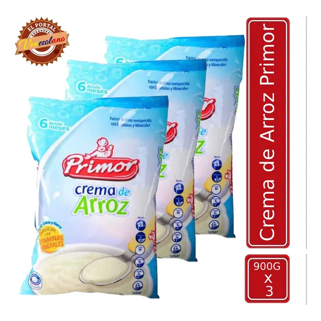 Crema De Arroz Primor Bolsa X 3