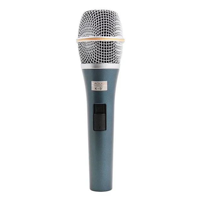 Microfone Kadosh K-98 Dinâmico Hipercardióide Cor Azul/prateado