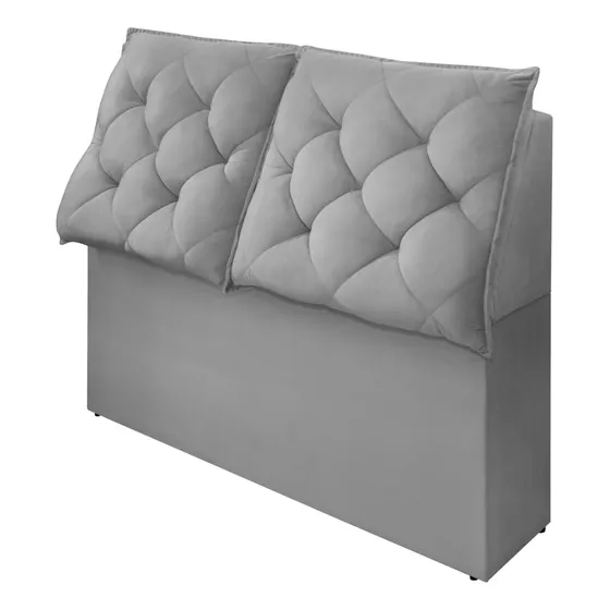 Cabeceira Estofada Modular Cama Queen Funcional Baú Elegante