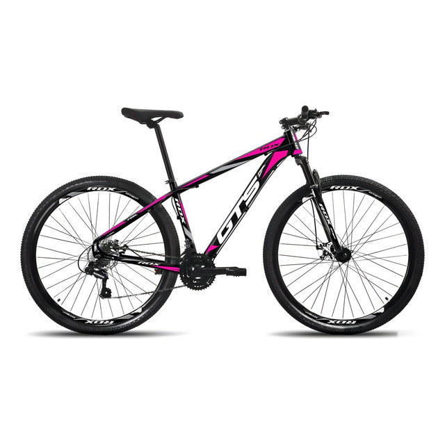 Bicicleta Aro 29 Gts Alumínio Rdx 24v Freio A Disco Cor Preto/rosa Tamanho Do Quadro 17 Bicicleta Aro 29 Gts Alumínio Rdx 24v Freio A Disco Cor Preto/rosa Tamanho Do Quadro 17