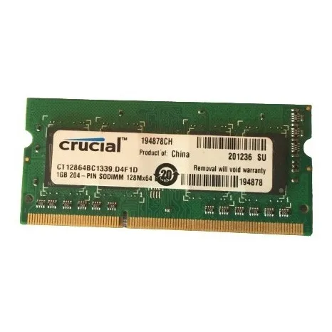 Memoria Ram 1gb Ddr3 1333mhz Laptop Crucial 194878ch