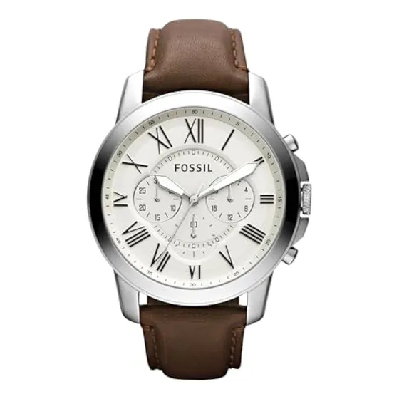 Fossil Men's Grant Quartz Stainless Steel And