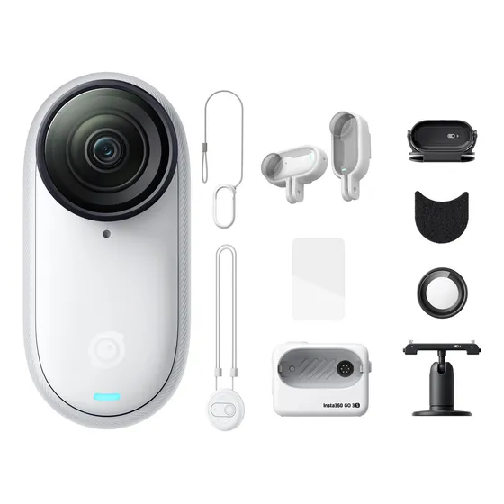 Insta360 Go 3s - Pacote de ação pequeno 4K branco de 128 GB